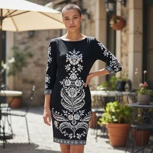 155 - 🌻 ¾ Sleeve Shift Dress